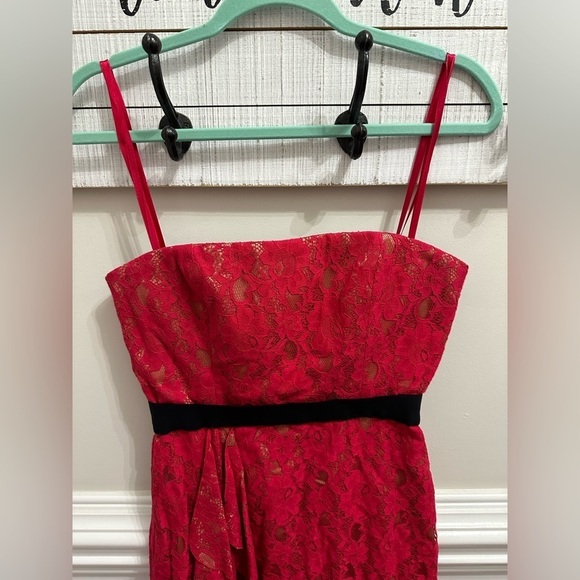 BCBGMaxAzria Alexandra Women’s Rio Red Strapless Lace Dress size 8 NWOT - Picture 9 of 15